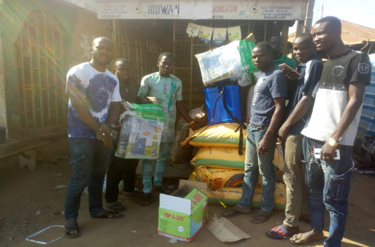 Kwara's young farmers with packaged food products