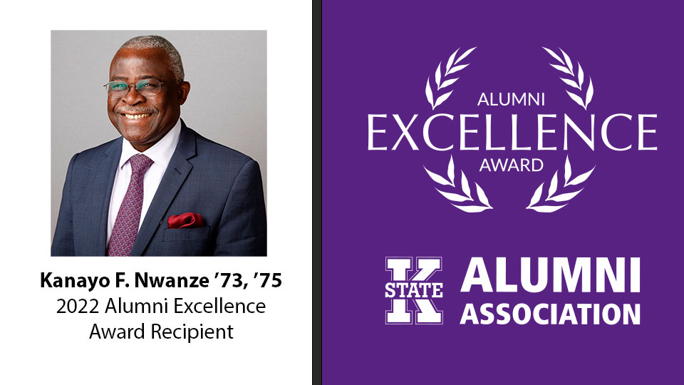 Kanayo F. Nwanze, Ph.D., to receive K-State Alumni Association’s Alumni Excellence Award