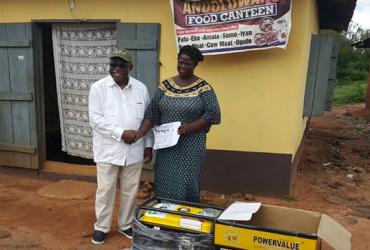 Ms Salimot Jayeola and Dr Nwanze-Beneficiary in Joga Orile